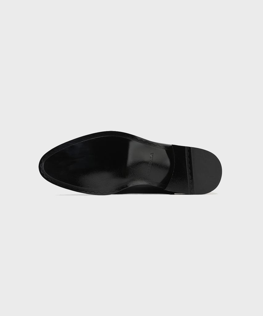Firenze Atelier Hidden Zipper Detail Slim Toe Ankle Boots 3343 [Black Fg]