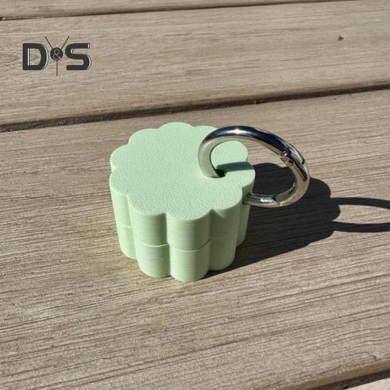 Keychain Pill Box Waterproof Compact Mini Holder Lightweight 3D Printed Container with Key Ring Small Pill Organizer Case