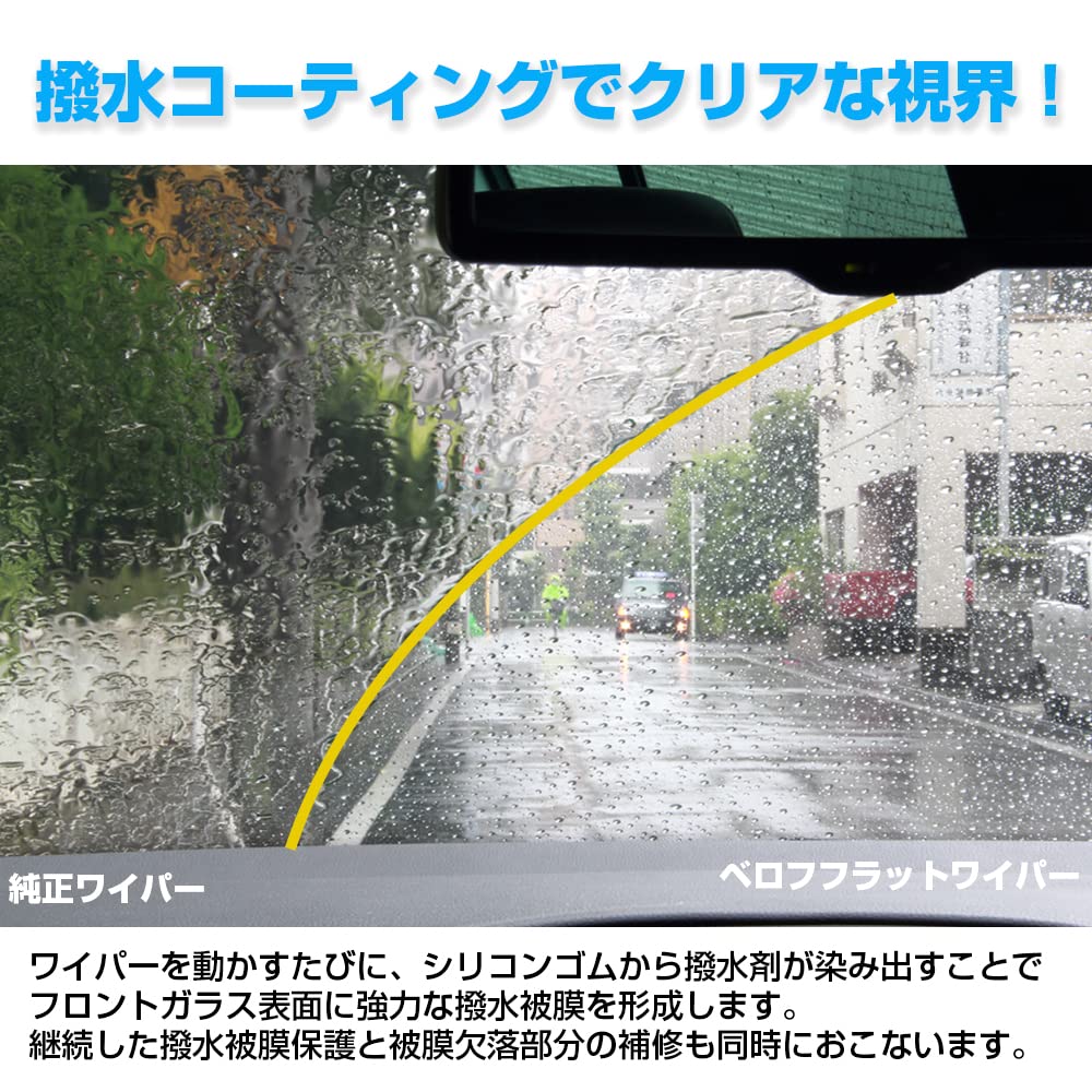 BELLOF 350mm Super Water Repellent Wiper Blade Compatible with Domestic Imported Right Hand Left Hand Drive Eye Beauty S Flat Wiper IFW350 Cars, Cars,