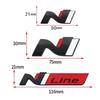 CMQW3 Car 3D Metal Sticker For Hyundai Avante Elantra N Sonata N Line Veloster KONA i30 Fastback Trunk Badge Fender Trim Logo Decorate