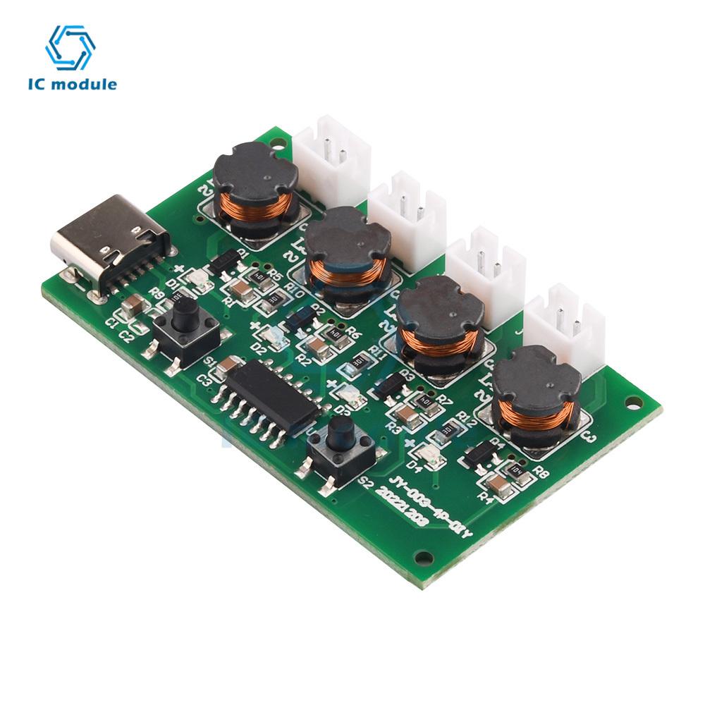 DC5V Type-C Mini Humidifier DIY Kits Mist Maker and Driver Circuit Board 4 Fogger Atomization Film Atomizer Sheet Oscillating