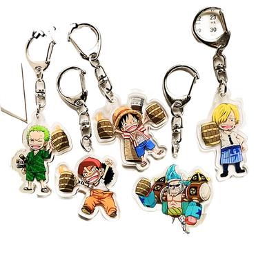 Периферийный акриловый брелок One Piece, Аниме Луффи, Зоро, Брелок для сумки Зоро