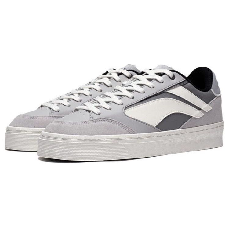 Li Ning We Wo 180 Lo прочные дышащие низкие кроссовки для скейтбординга мужские серые белые AECT021-2