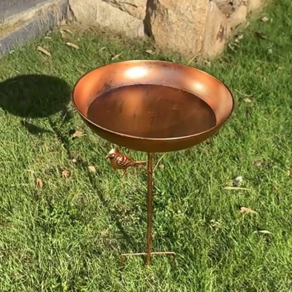 Ржавчиноустойчивая высокая кормушка для птиц, втыкаемая в землю, железная кормушка для птиц, садовая поилка для птиц, двор