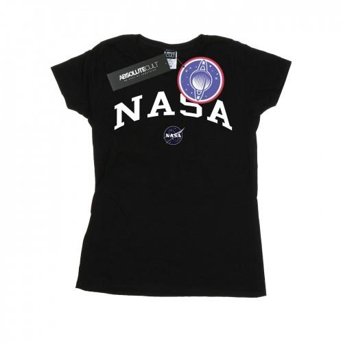 NASA Womens/Ladies Collegiate Logo Cotton T-Shirt