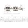 Stainless Steel Double Ball Float Switcher  Automatic Liquid Level Sensors For Water Tank Pump  Liquid Level Sensors