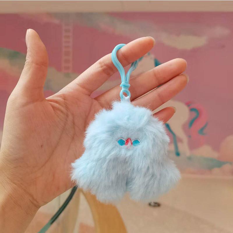 Adorable Plush Toy Keychain Cute Cartoon Animal Doll Colorful Soft Gift