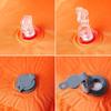 Self Inflating Sleeping Mat with Pillow Orange
