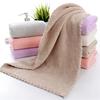 Home Coral Velvet Towel Solid Color Bath Towels Beach Soft 1Pc Water-Absorbent 60*30cm