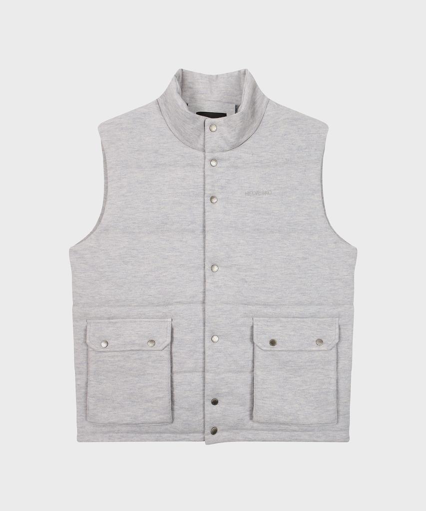HELVESKO Quilted Sweater Vest (Light Grey)