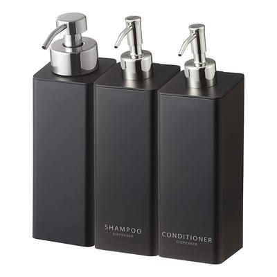 Магнитный набор Yamazaki Башня из пеноматериала 4261 Двусторонний дозатор, 3, Наполнитель для шампуня/кондиционера, Черный, 5211, 4259,