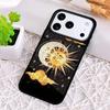 Ударопрочный чехол для телефона с изображением Солнца и Луны для iPhone 17 Air 16e 15 11 12 14 13 Pro Max Чехол Coque