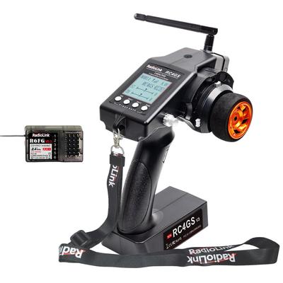 Радиопередатчик Radiolink RC4GS V3 5CH RC, с водонепроницаемым приемником R6FG с гироскопом, радиоуправление FHSS 2.4 ГГц, телеметрия напряжения, большая дальность 400 м