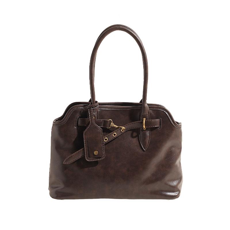 Ранняя осень ретро большая вместительная сумка-тоут женская высокого класса Sense универсальная сумка-мессенджер повседневный портфель для поездок на работу Tide