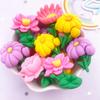 Resin Kawaii Colorful Painted Lotus Dandelion Epiphyllum Flatback Stone Scrapbook Figurine 10PCS DIY Bow Decor Accessories Craft