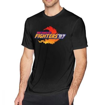 Футболка The King Of Fighter Футболка The King Of Fighters 97 Экран Заглавия Neo Geo Мужская Графическая Футболка Повседневная Потрясающая Футболка