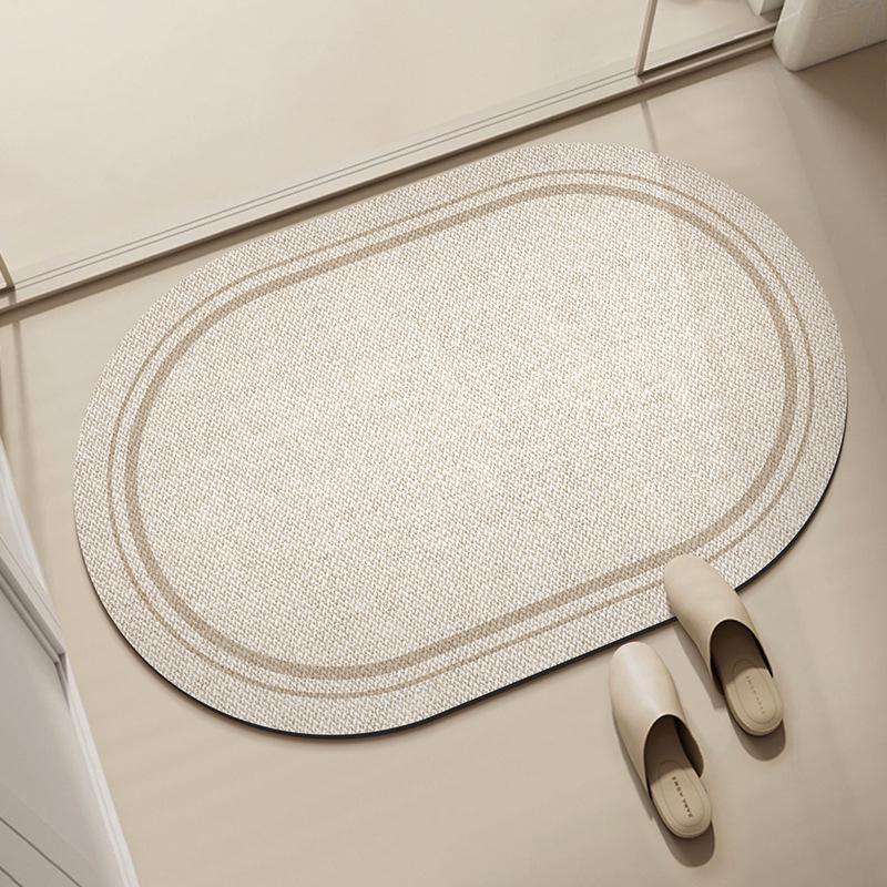 Быстросохнущий Нескользящий Диатомовый Земляной Коврик для Ванной Комнаты