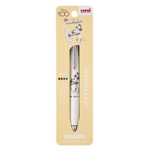 Многофункциональная ручка Mitsubishi Pencil Jet Stream 4&1 0.5 Limited Disney Mickey MC White MSXE516D5PMCW