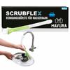 SCRUBFLEX Faucet Extension with Brush Efficient Cleaning Attachment