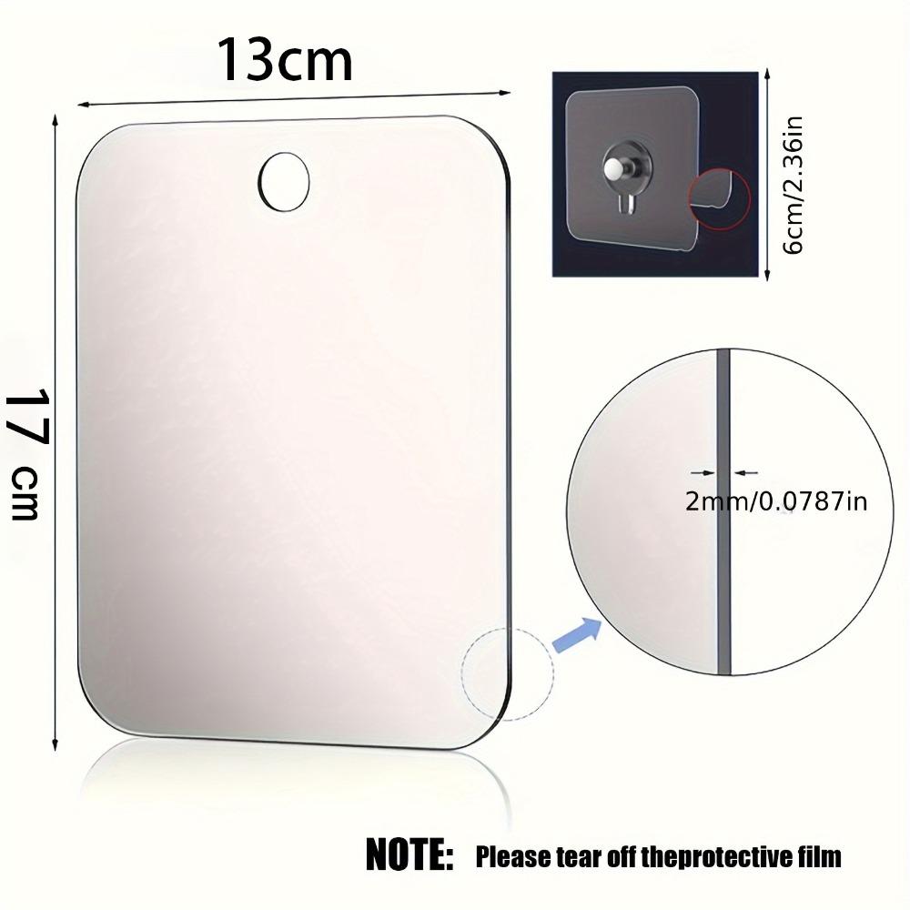 Акриловое зеркало для душа с настенным крючком, зеркало для макияжа, зеркало для ванной комнаты без запотевания для мужчин, для бритья, для женщин, для макияжа, дорожное, портативное