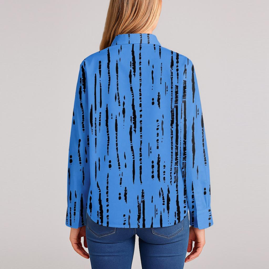 Женская рубашка с пуговицами с цветочным принтом, повседневная рубашка с длинными рукавами, блузки, повседневные базовые топы больших размеров