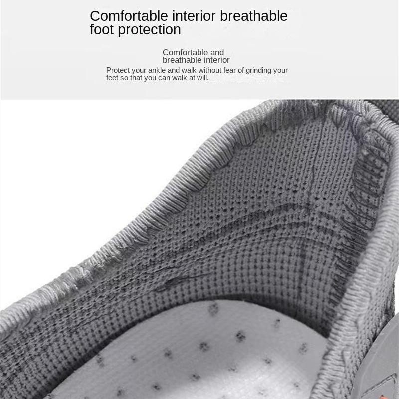 Модная мужская легкая сетчатая дышащая повседневная спортивная обувь лето мягкая подошва комфорт противоскользящая уличная беговая обувь модные кроссовки