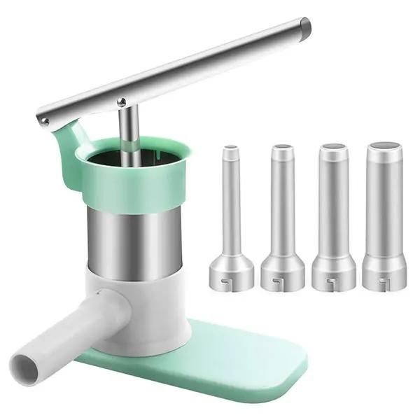 Машина для наполнения колбас с 4 трубками для наполнения мясом, инструмент для наполнения колбас, ручная вертикальная машина для наполнения колбас, набор инструментов для домашнего хозяйства