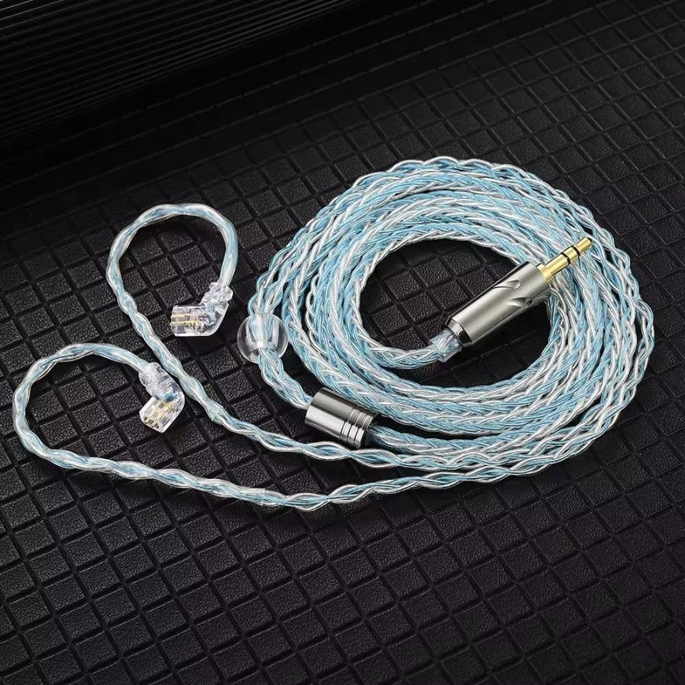 8-Strand QKZ T1 Headphone Upgrade Cord 2Pin KZ Earphone Replacement Cable Music Enthusiasts