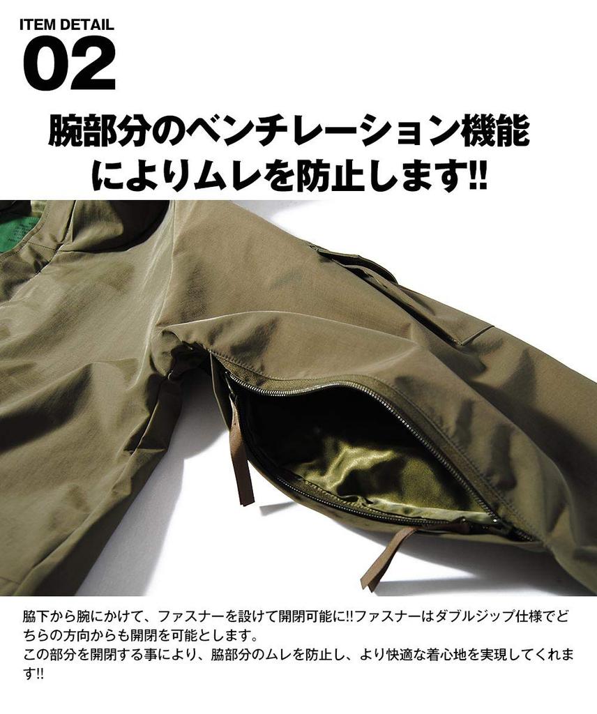 ECWCS PARKA Eco Wax Parka Military Jacket Water Repellent [Houston] Men's (Olive Drab, L)