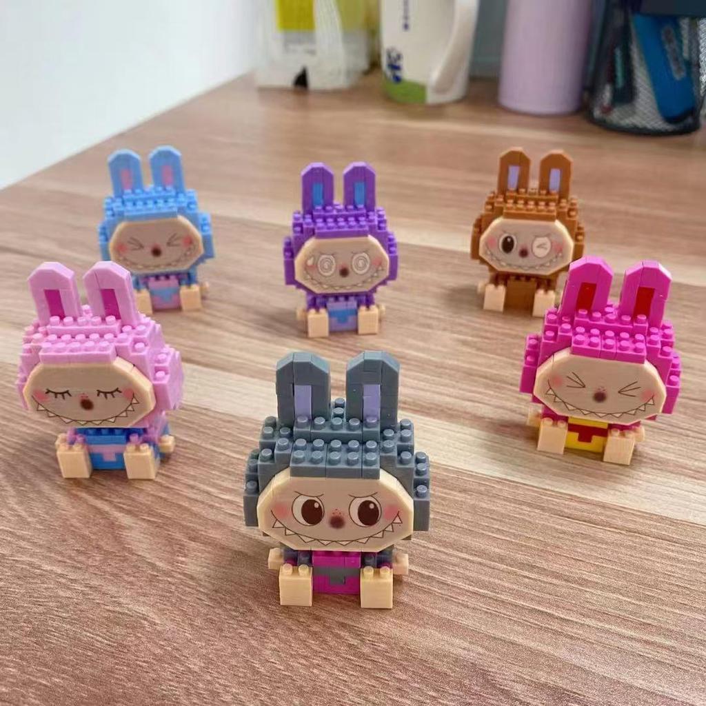 Handmade Cross-Border Doll Compatible with Lego Bricks: Street Stall Blind Box Building Blocks Educational Toy