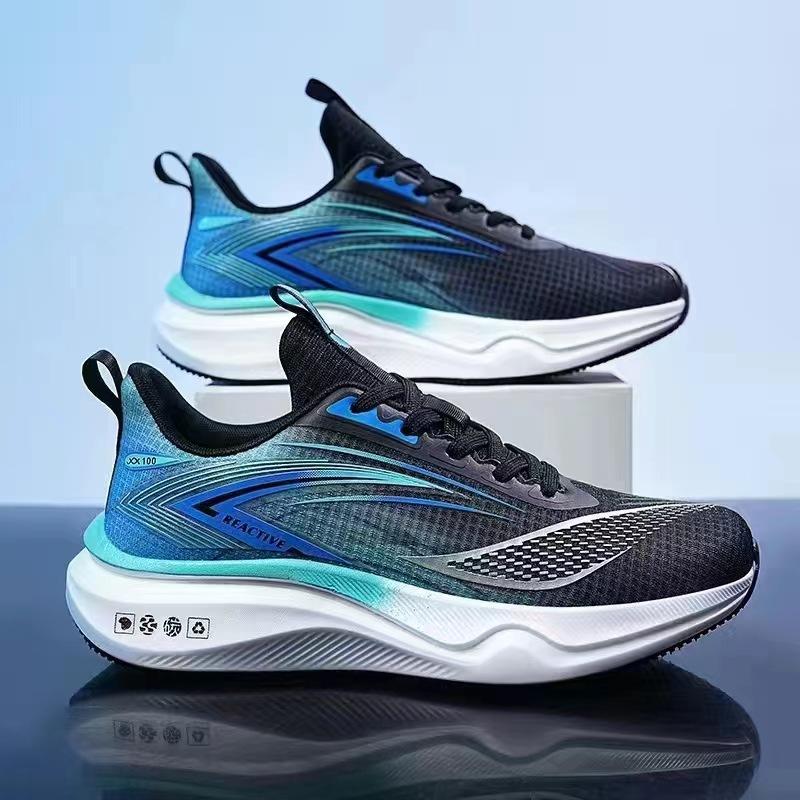 Men's Shoes, Sports Shoes, Men's Spring New Soft-soled Shock-absorbing Breathable Running Shoes, Student Training Shoes