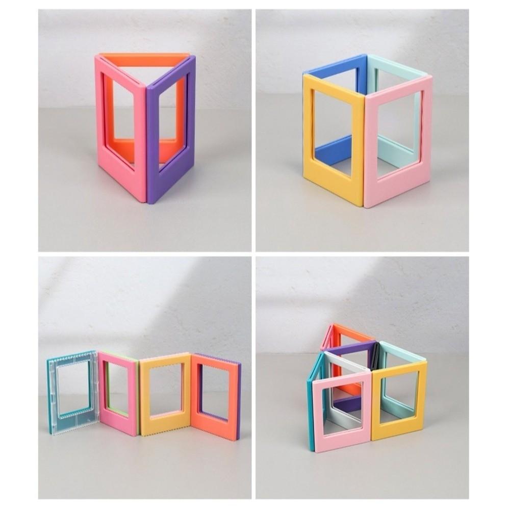 4PCS 3 Inches Magnetic Picture Frame Double Sided Photo Frames Fridge Picture Frame  Kitchen Decor