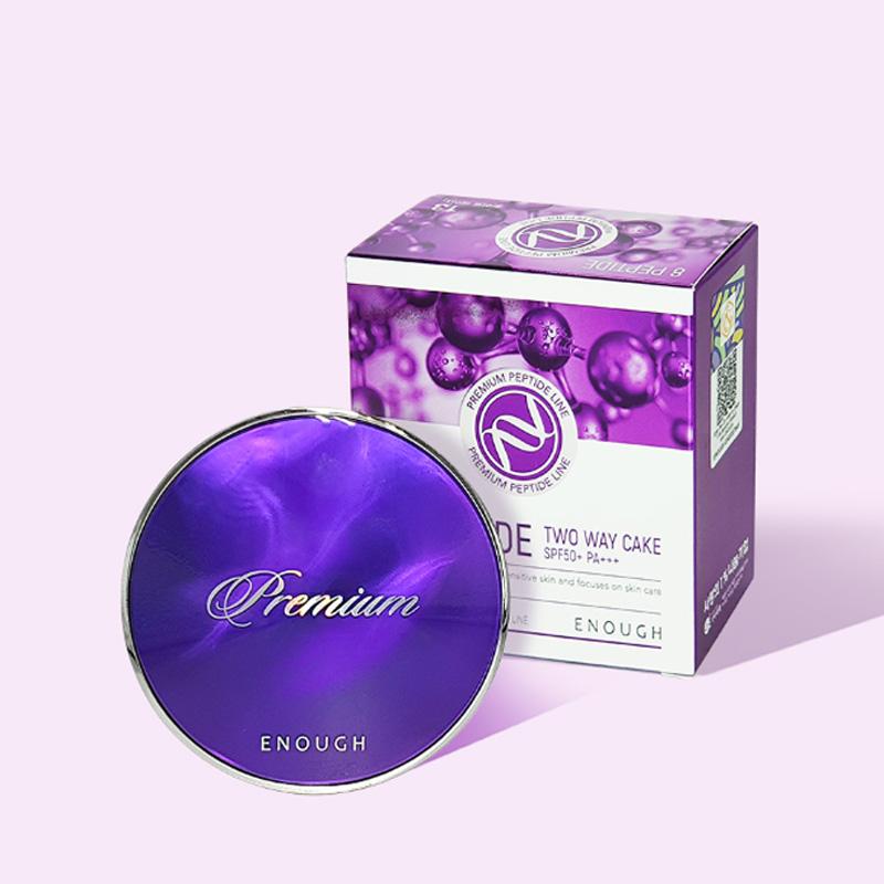 ENOUGH Premium Ultra X10/ 8Peptide/ Rich Gold Two-Way Cake SPF50+ PA+++ with Refill 11g (20 Options)