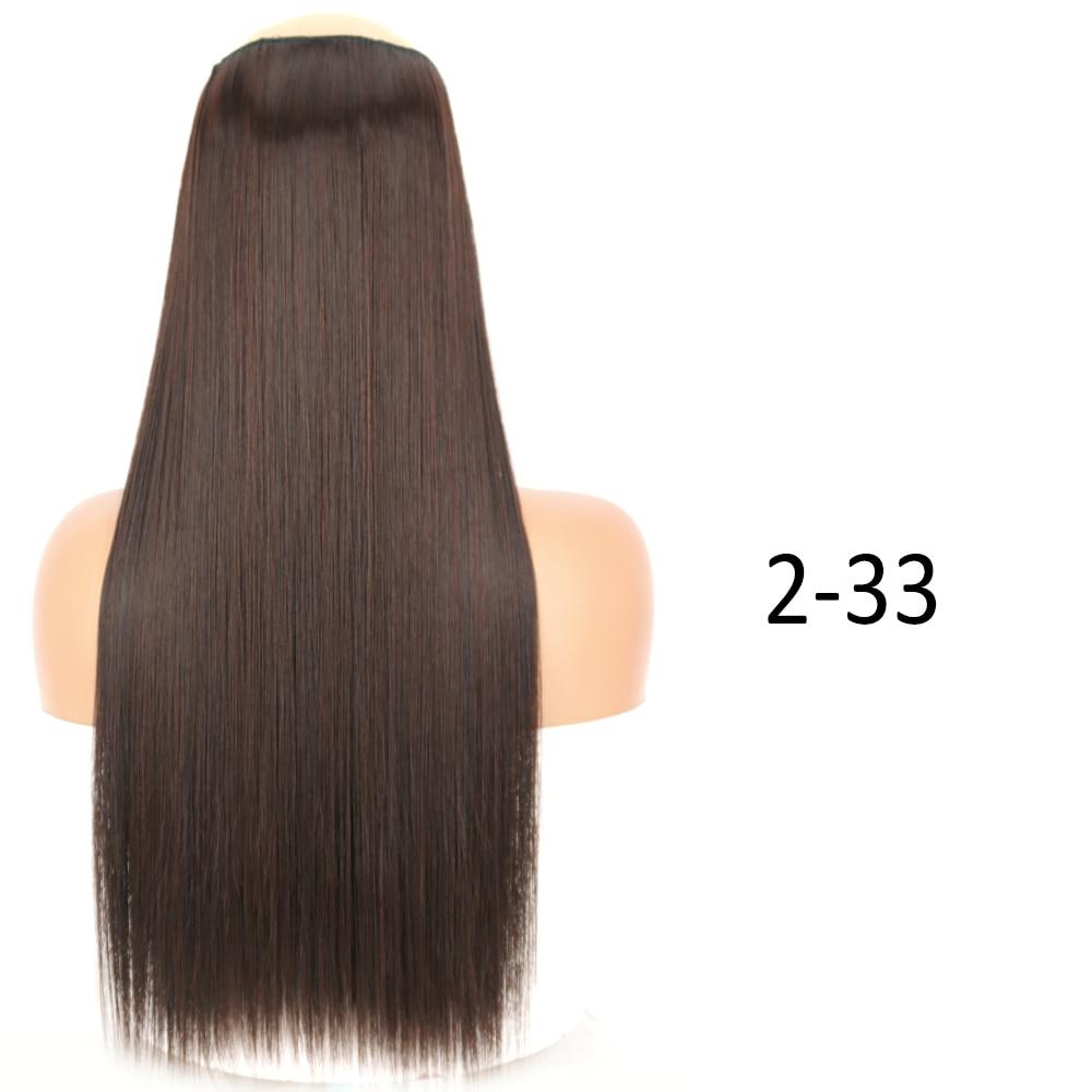 MISS WIG Длинные и гладкие синтетические накладные волосы с 5 зажимами, цельный 32-дюймовый шиньон, черные, светлые накладные волосы для женщин