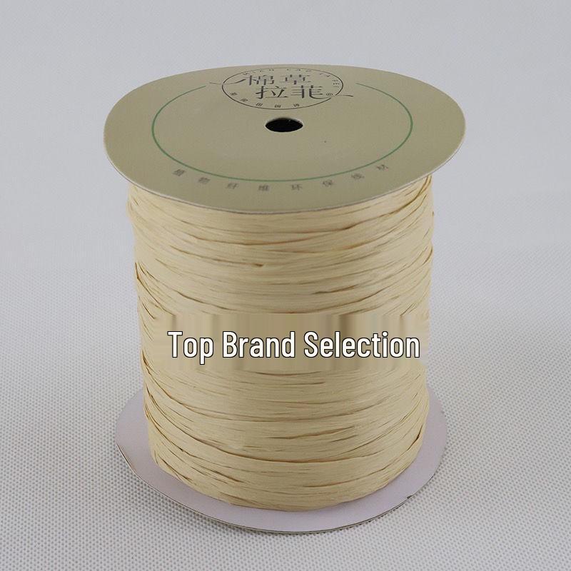 250 м Рафия Хлопок Солома Рулон для DIY: Шляпы и сумки ручной работы, бесплатная доставка