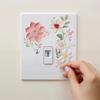 PVC Waterproof Sticker Beautiful Flowers Home Decoration Stickers Bedroom Bathroom Living Room