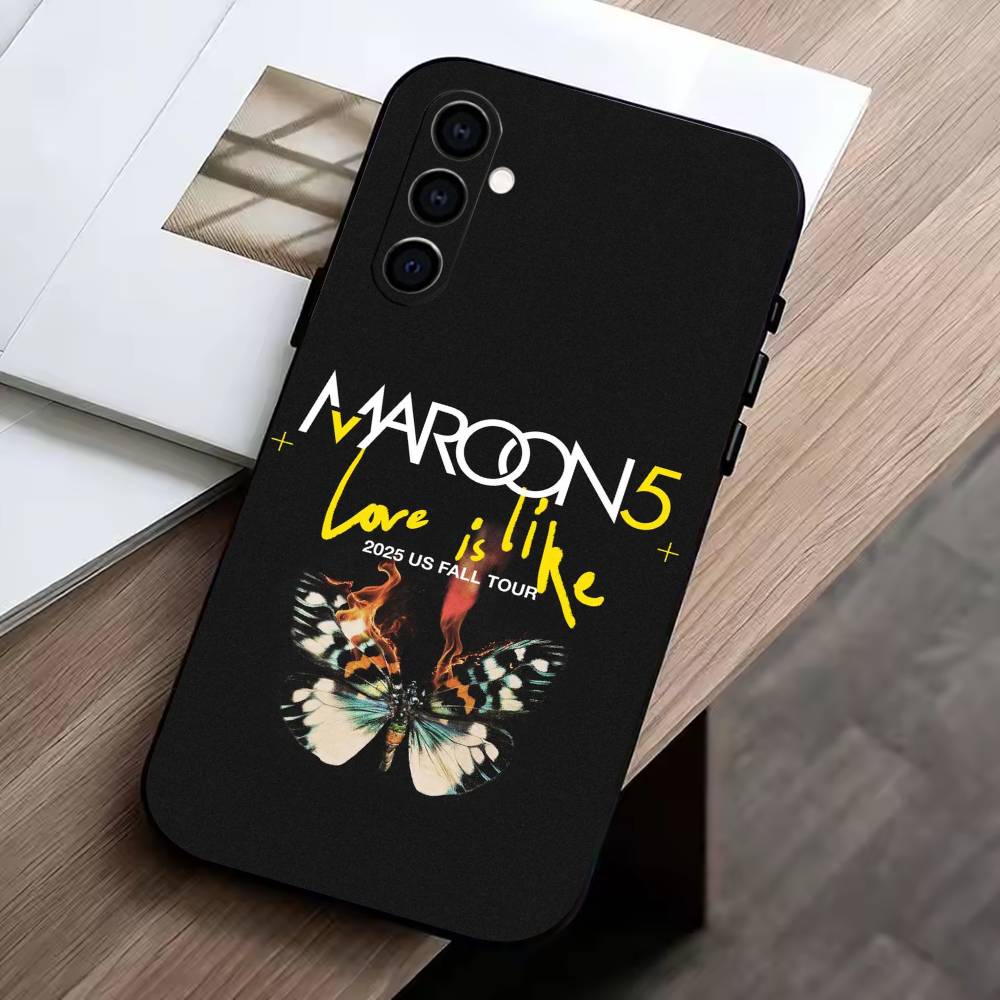 M-Maroon 5  Phone Case For Samsung Galaxy A73,A72,A71,A70,A53,A52,A51,Others Soft Black Cover
