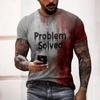 Men's T Shirts Print Tees Fashion Horrible Halloween Short Sleeve Casual Round Neck Oversized T-shirt Tops