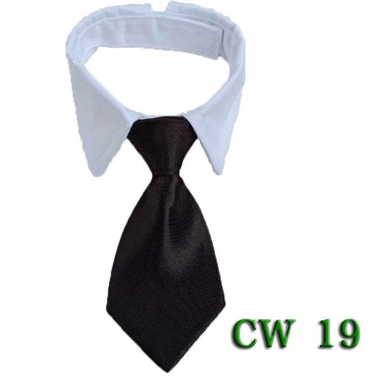 Полосатый ошейник-бабочка и шарф для собак