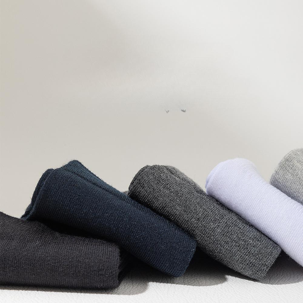 5 пар мужских носков длиной до середины икры на весну и лето, без косточек, антибактериальных, с защитой от запаха и впитывающих пот