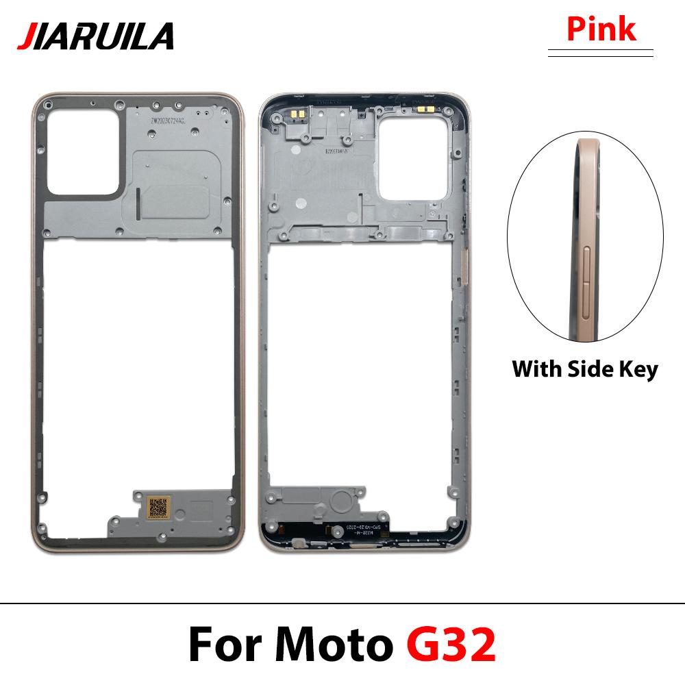 New Middle Frame For Motorola Moto G22 G32 G42 G52 G62 G72 G82 4G 5G Door Housing Bezel Repair Parts