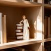 Статуэтка Девочка с книгой Ручная роспись Скульптура Декор Книжная тематика Статуэтка девочки для дома Гостиной Кабинета Книжной полки Камина Стола