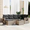 VidaXL Garden Lounge Set with Cushions 7 Pcs, Patio Sofas, Patio Furniture Set, Outdoor Furniture, Grey 3220471