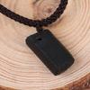 Natural Black Tourmaline Stone Necklace  Pendant Original Stone Accessory