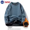 Мужская однотонная толстовка NASA NOAH с флисовой подкладкой и круглым вырезом