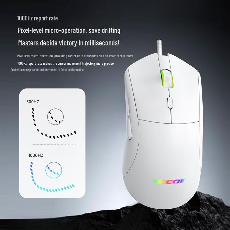OLOEY GM501 Вертикальная RGB проводная игровая мышь