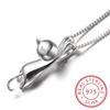 925 Sterling Silver Necklace Cute Cat Animal Pendants &Necklaces For Women Choker Collares S -N166