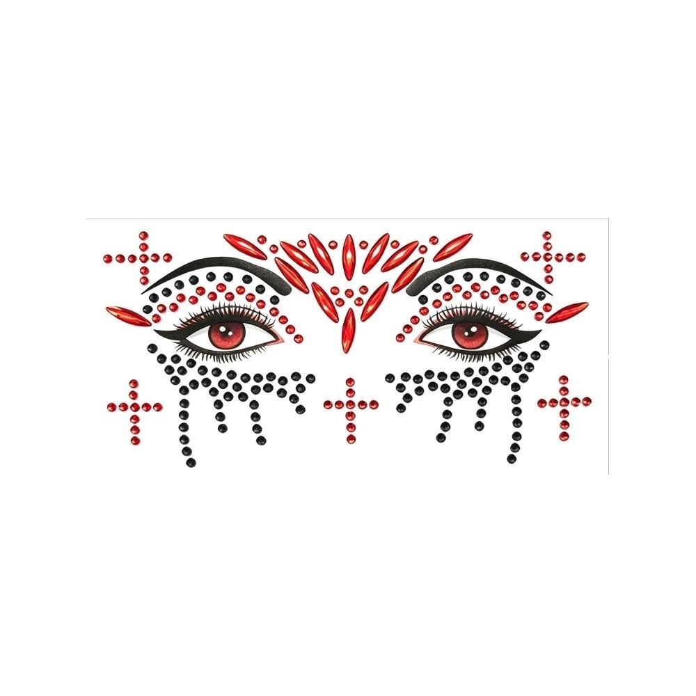 Makeup Crystal Tattoo Sticker Rhinestone Face Gem Sticker Halloween Party