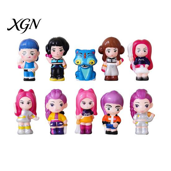 Slow Rebound Squeeze Toy Anime Slow-Rising Figure Soft Fidget with Cute Calming Desk Character Design Portable Stress Relief Decompression Gadget
