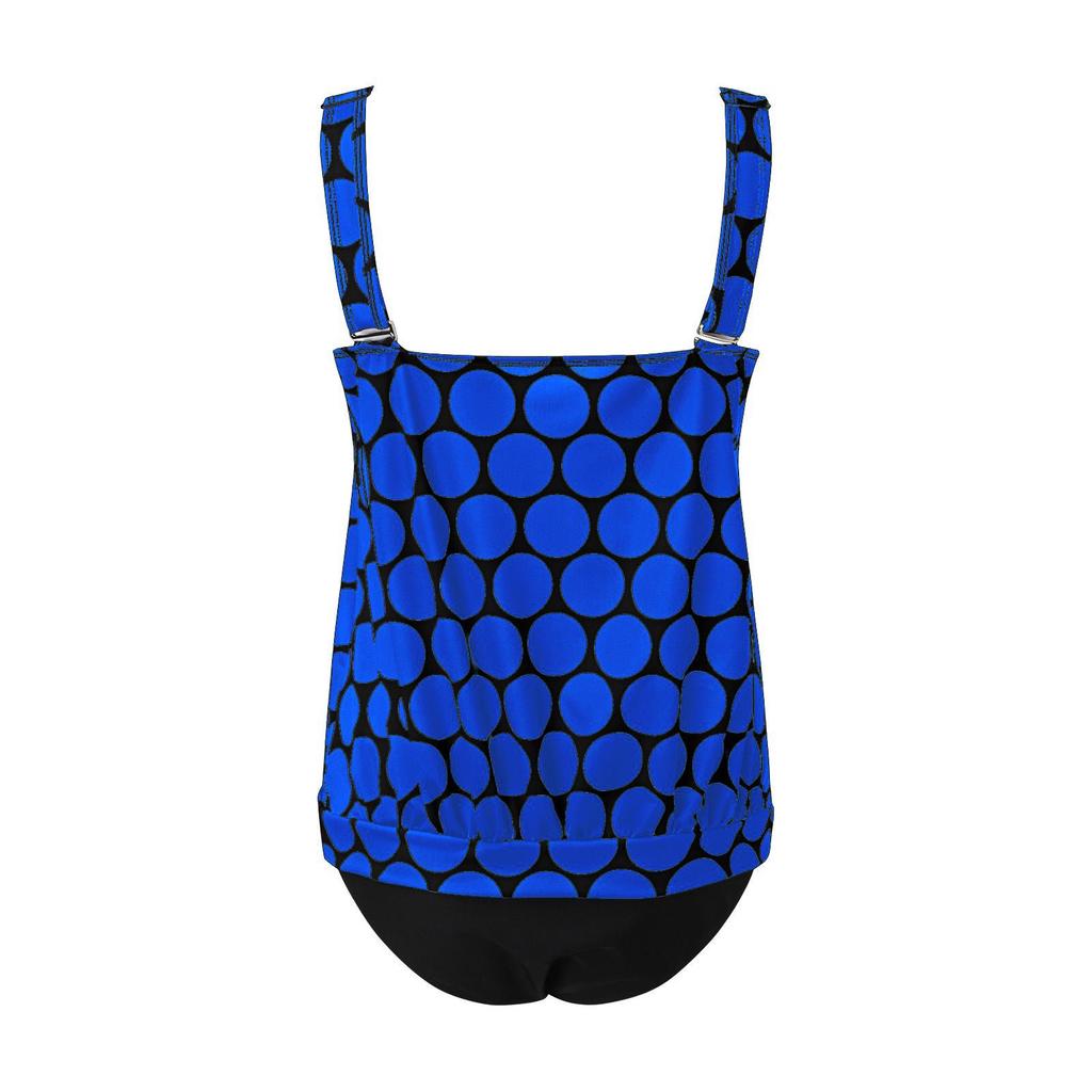 2023 Модное европейское и американское сексуальное танкини больших размеров с принтом